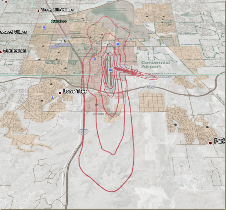 Aggregated Intelligence Centennial Airport Touch and Go Flight Tracks